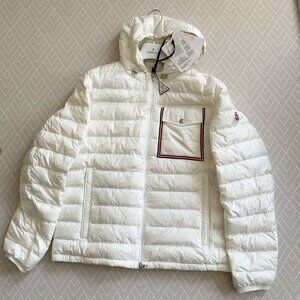 Moncler Mens Lihou Short Down short hoodie skii Coat Jacket Size XL IT5